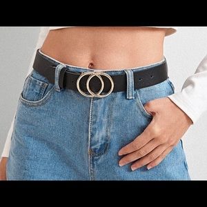 Shein double O ring belt